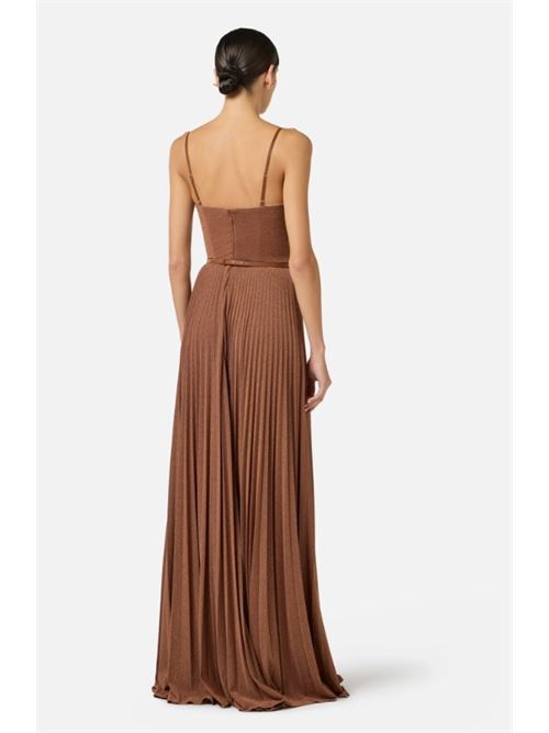 Abito Red Carpet in jersey lamé con cintura ELISABETTA FRANCHI | ABR1661E2.600